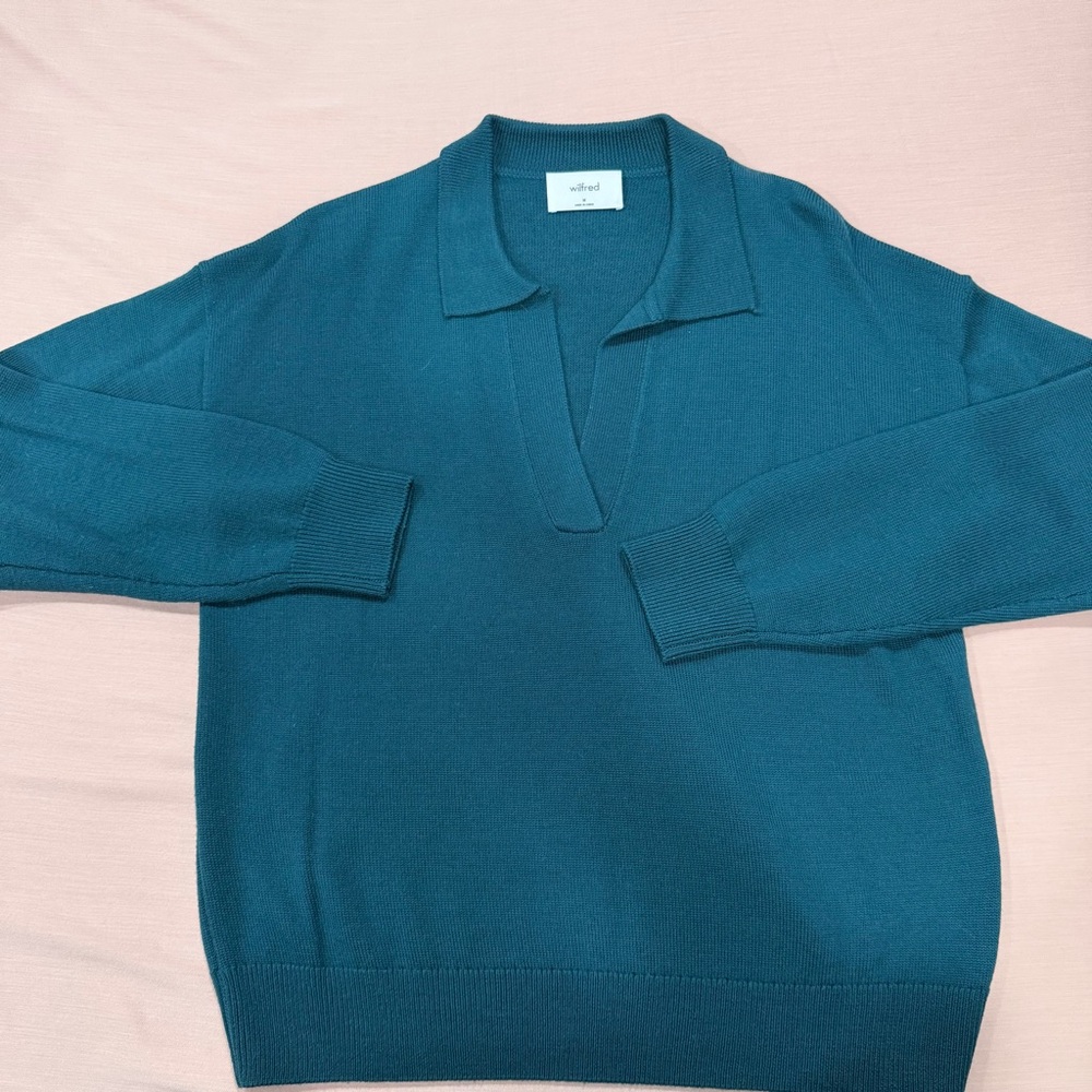 Aritzia Wilfred Clara Merino Wool Waist Sweater
